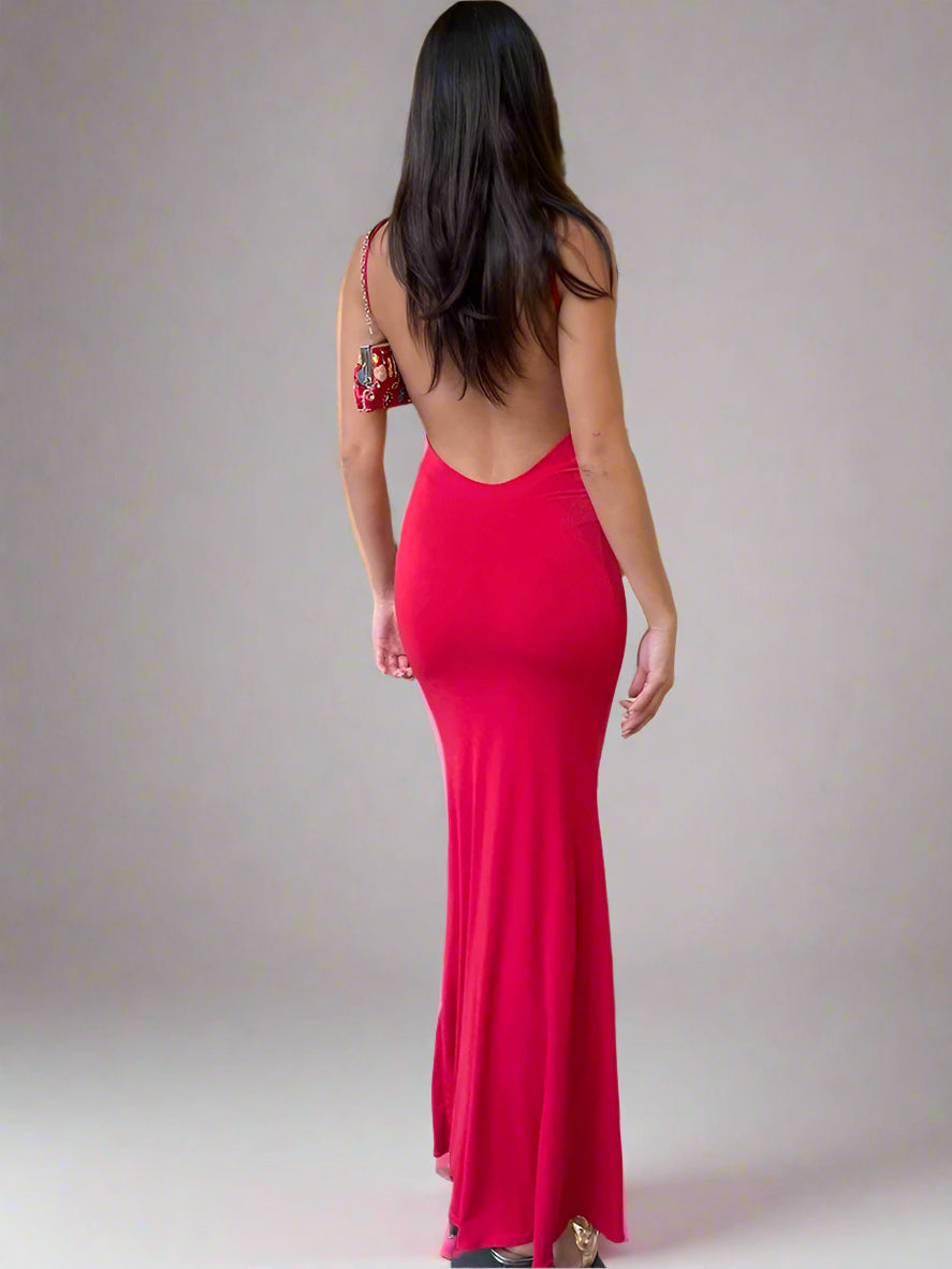Classic Backless Prom Dress - Eterno