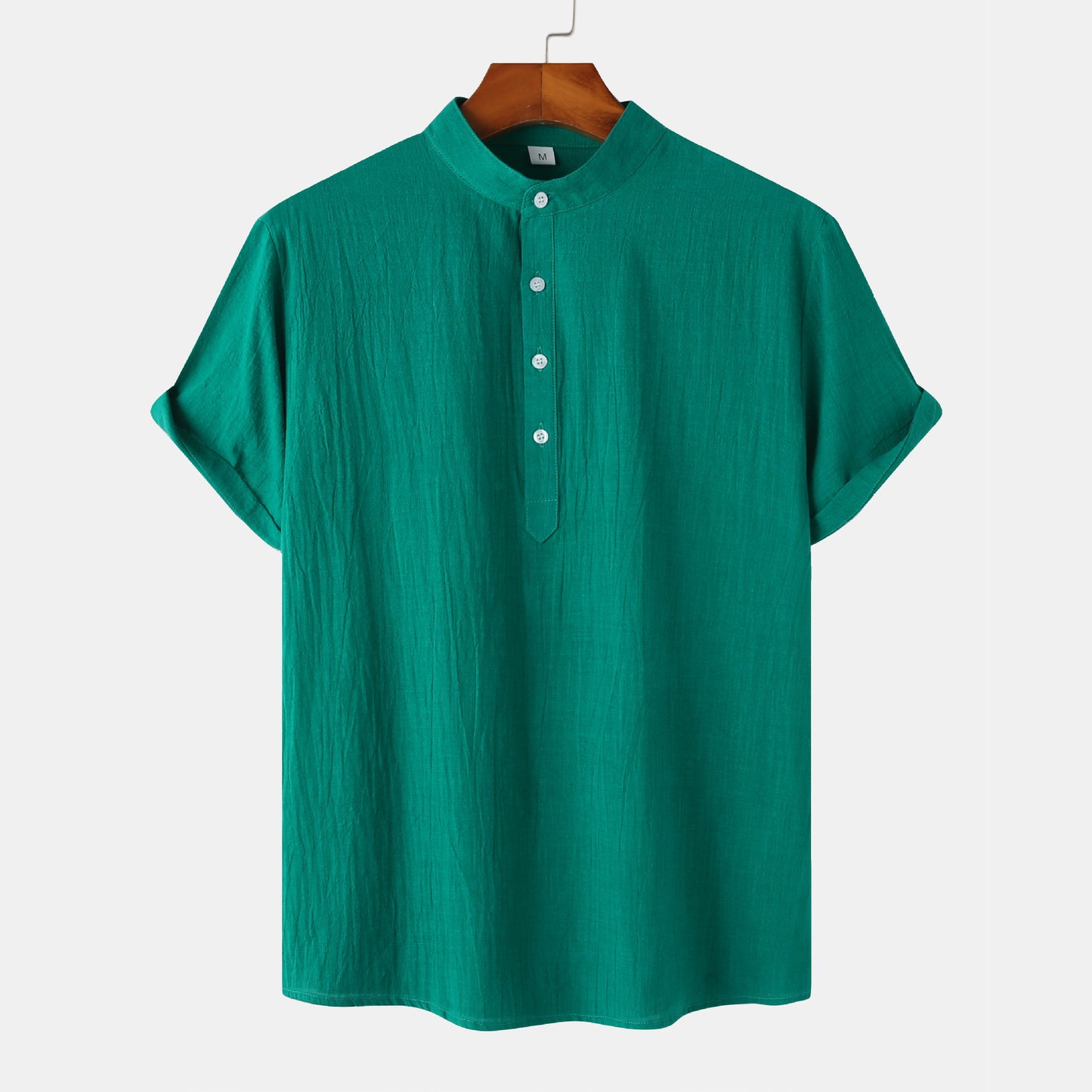 Mens Short Sleeve Linen Shirt - Eterno