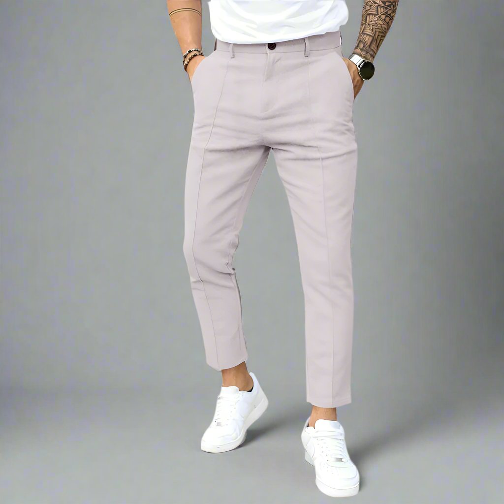 Mens Single Fold Line Suit Pants - Eterno