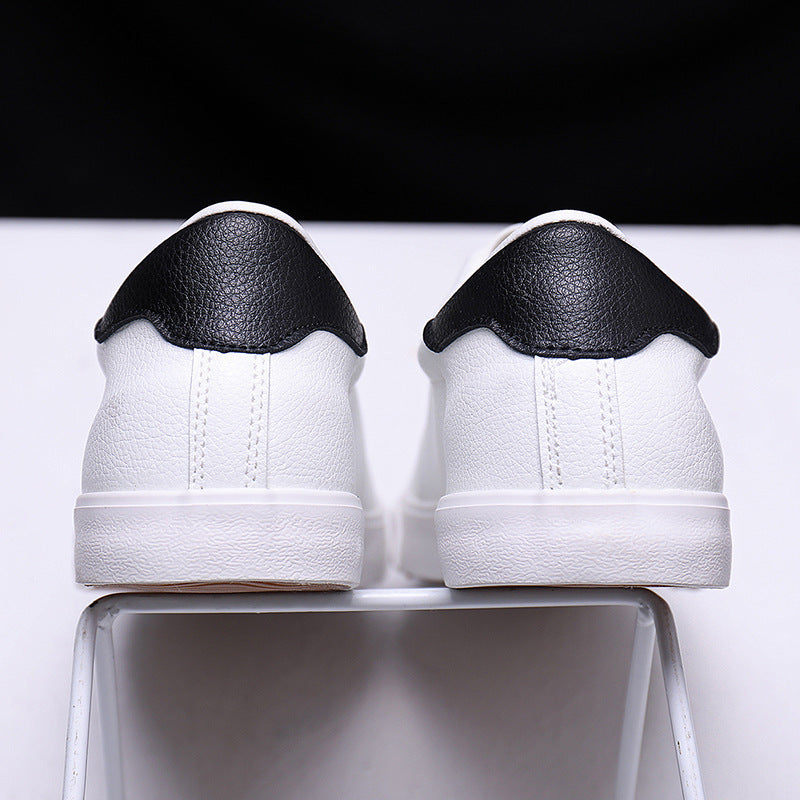 Mens Premium White Leather Sneakers - Eterno