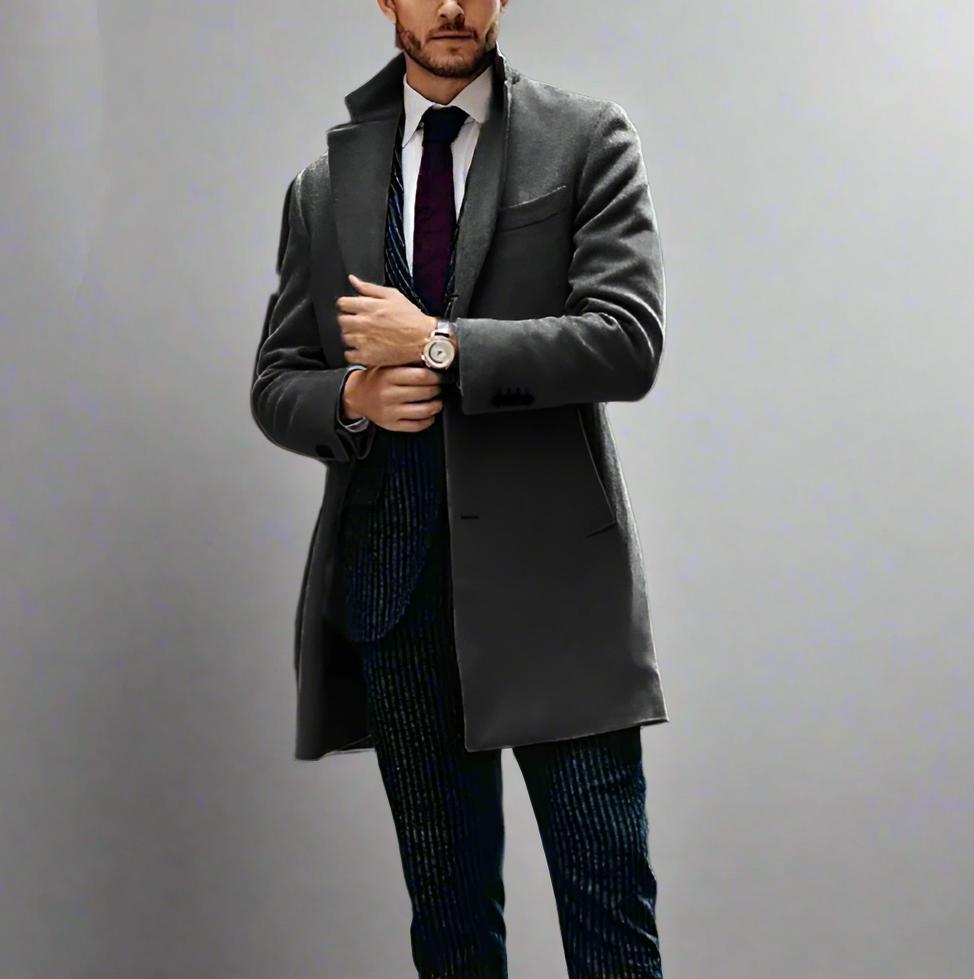 Mens Wool Overcoat - Eterno