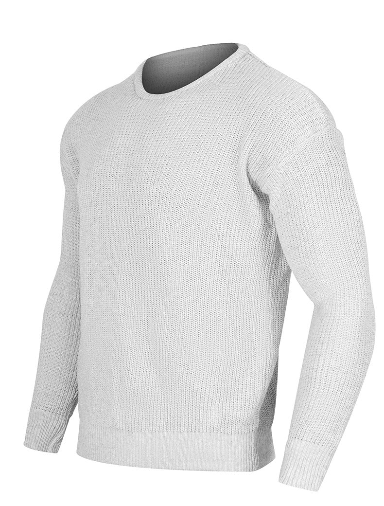 Mens Casual Ribbed Sweater - Eterno