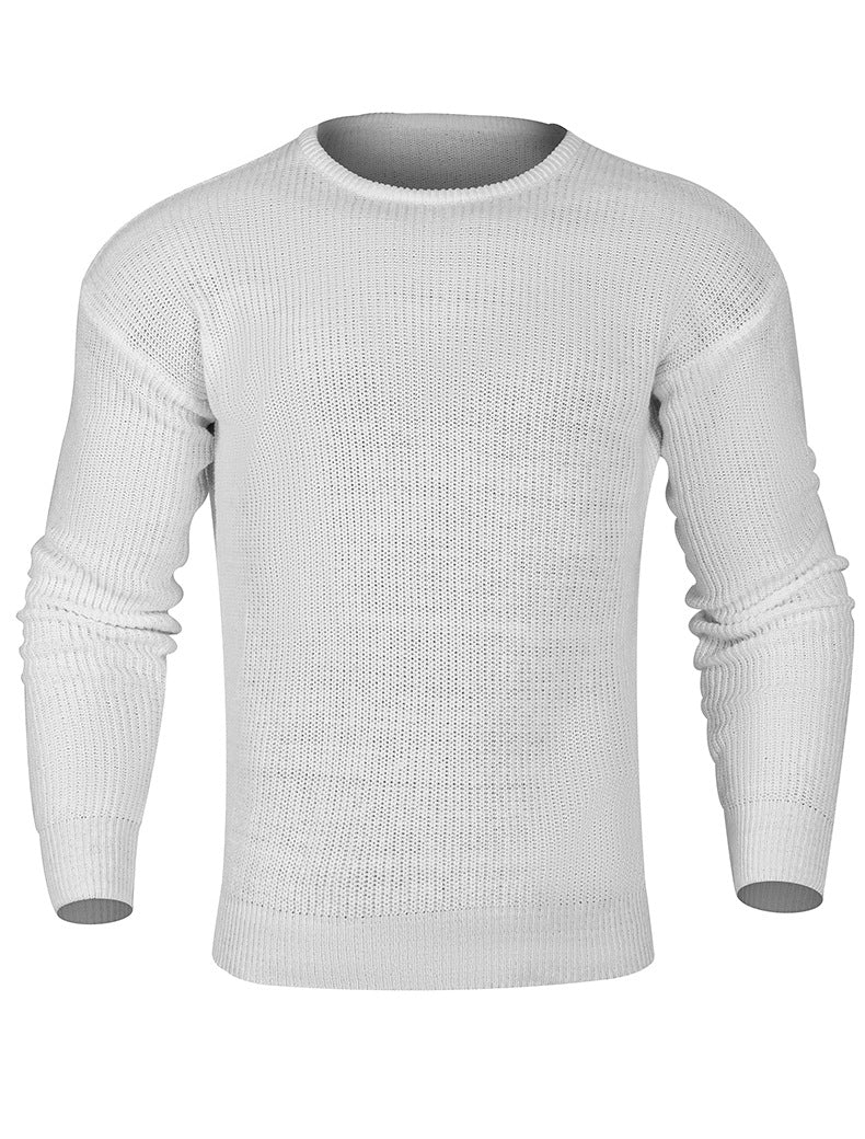 Mens Casual Ribbed Sweater - Eterno