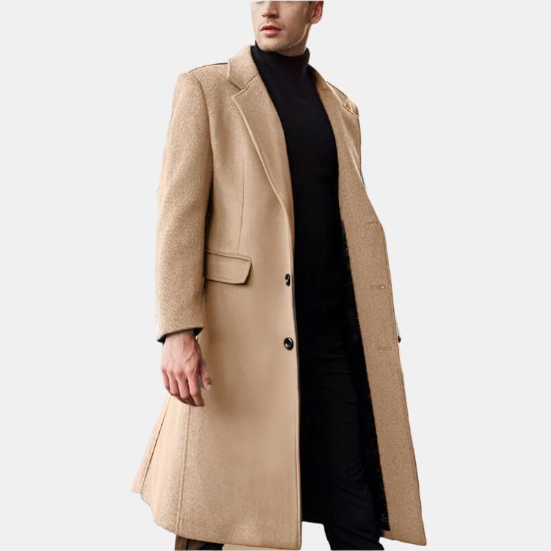 Mens Woolen Trench Coat - Eterno