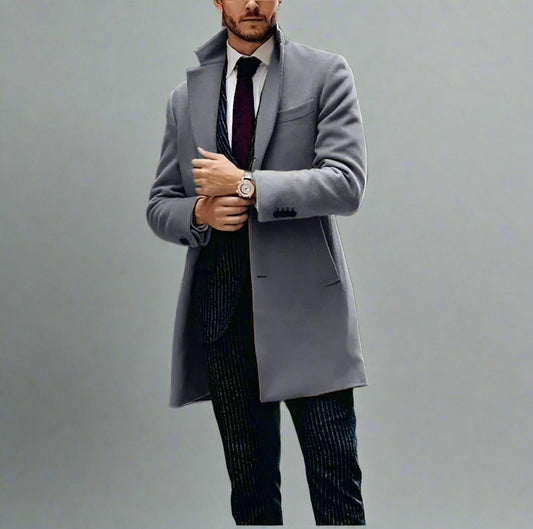 Mens Wool Overcoat - Eterno