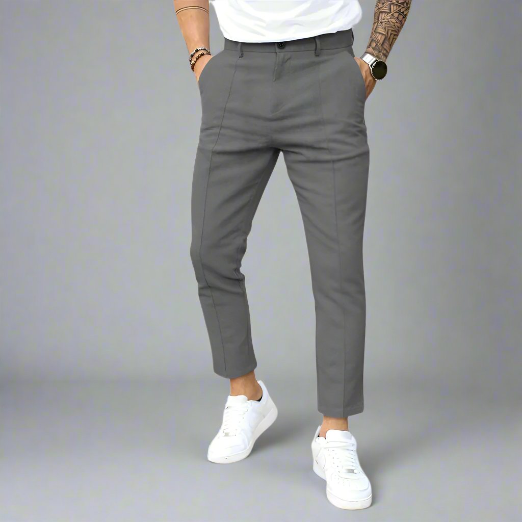 Mens Single Fold Line Suit Pants - Eterno