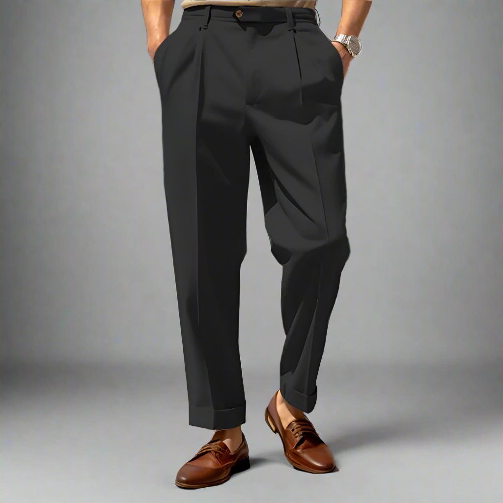 Mens Luxury Pressed Suit Pants - Eterno