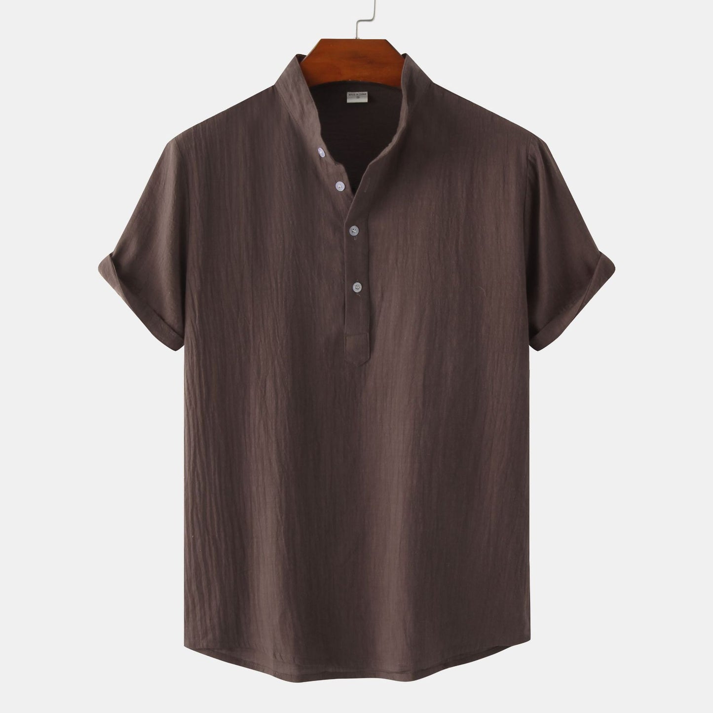 Mens Short Sleeve Linen Shirt - Eterno