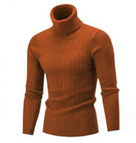 Mens Cableknit Turtleneck Sweater - Eterno