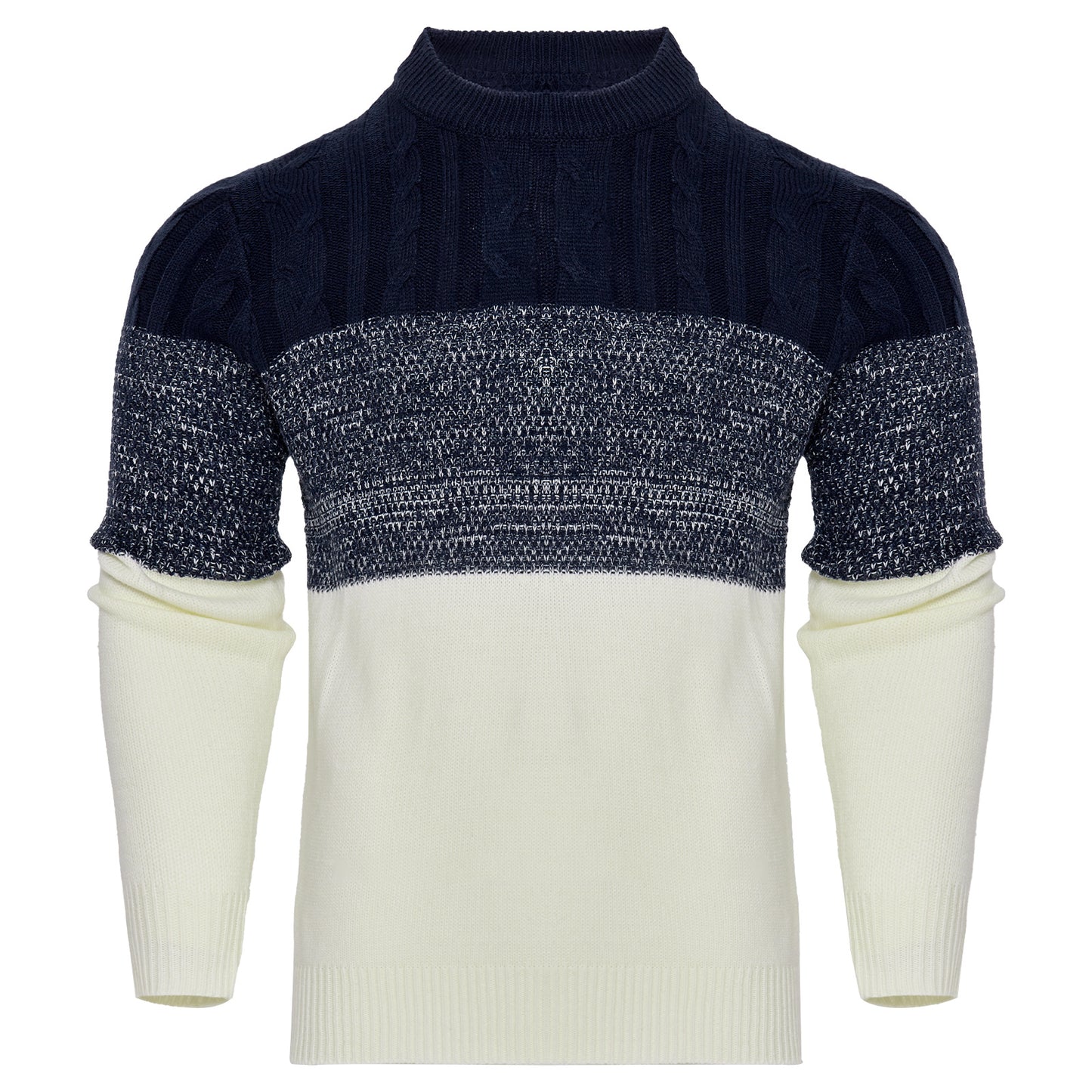 Mens Mixed Knit Sweater - Eterno