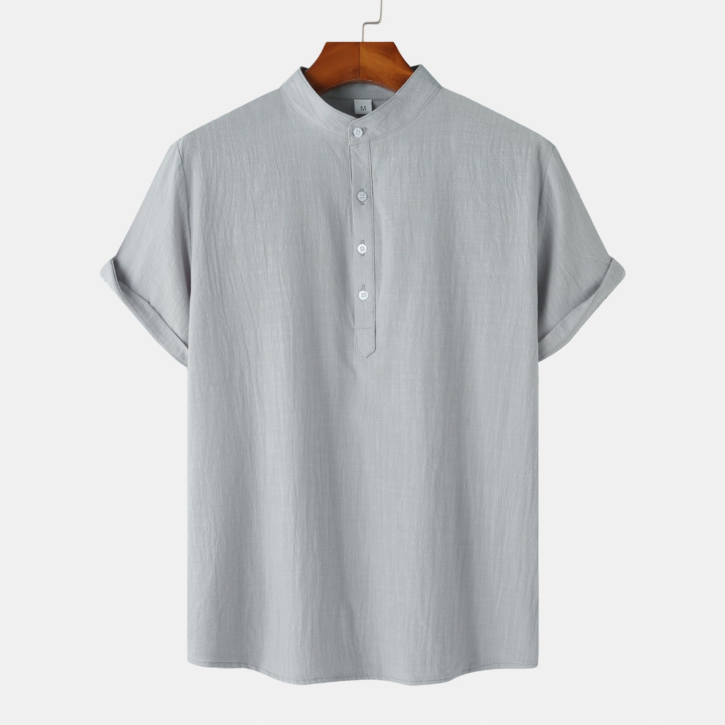 Mens Short Sleeve Linen Shirt - Eterno