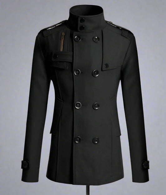 Mens Double-Breasted Overcoat - Eterno