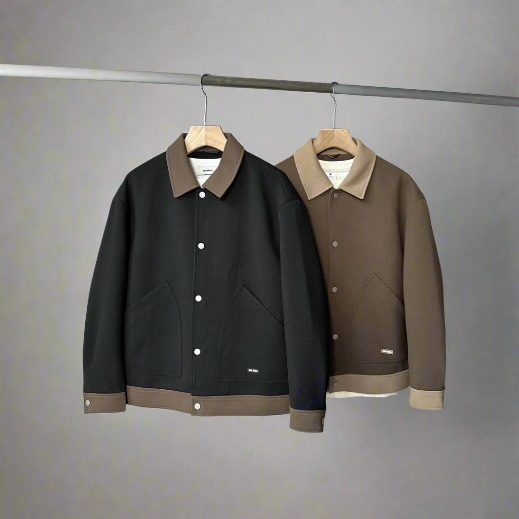 Mens Elegant Collar Jacket - Eterno