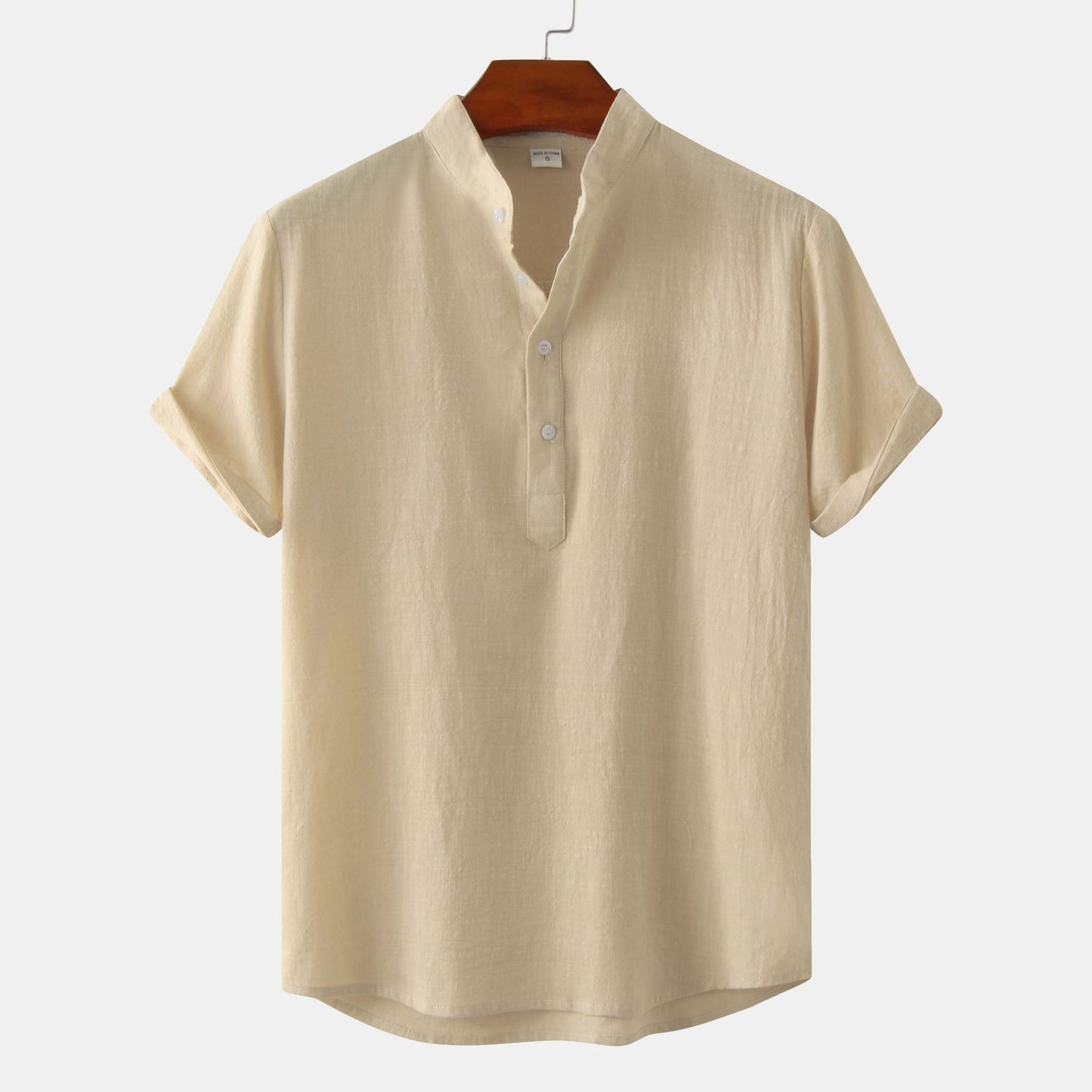 Mens Short Sleeve Linen Shirt - Eterno