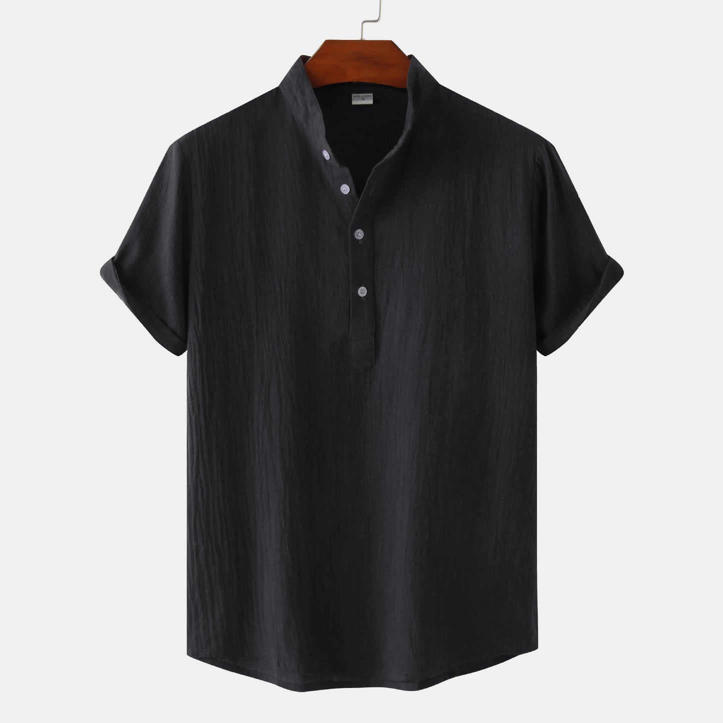 Mens Short Sleeve Linen Shirt - Eterno