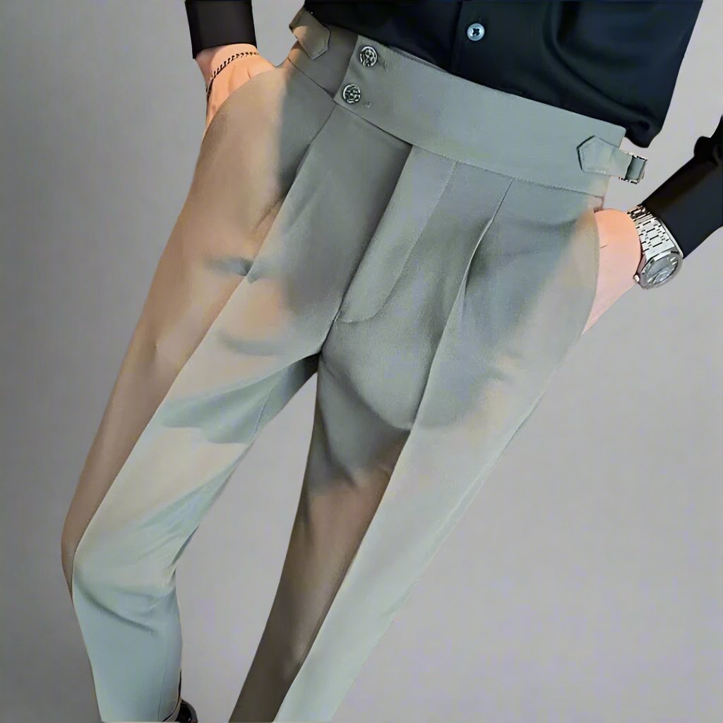 Mens British Style Suit Pants - Eterno