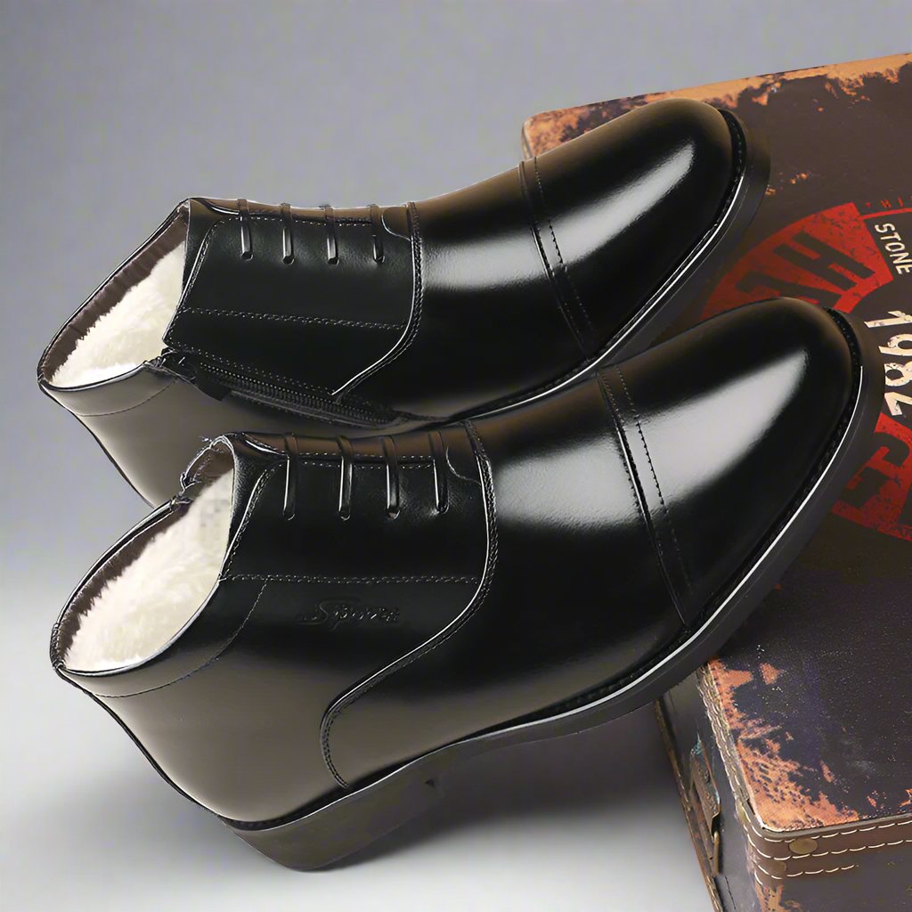 Mens Winter Leather Shoes - Eterno