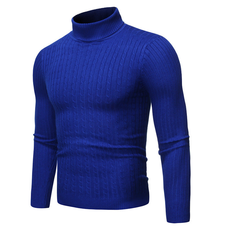 Mens Cableknit Turtleneck Sweater - Eterno