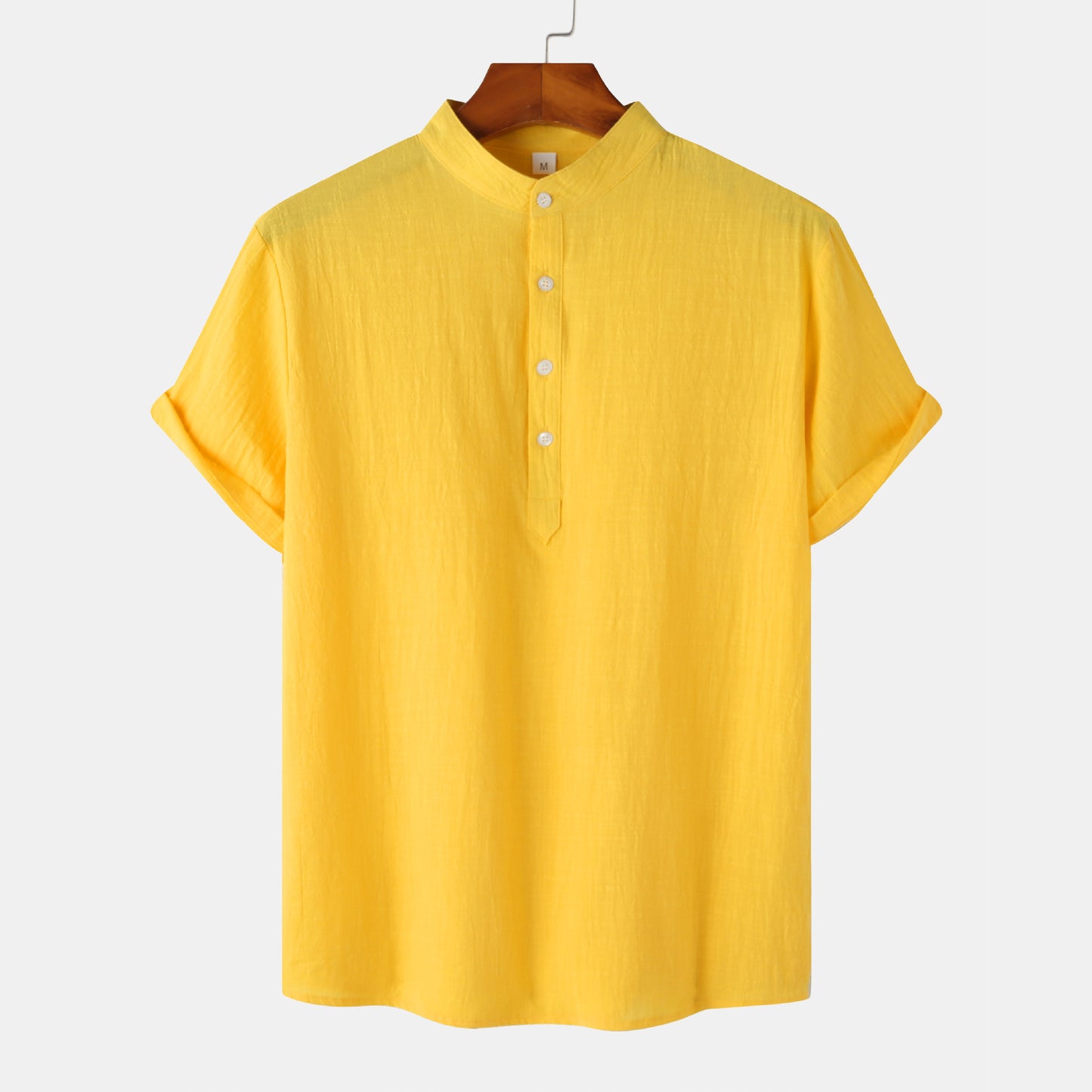 Mens Short Sleeve Linen Shirt - Eterno