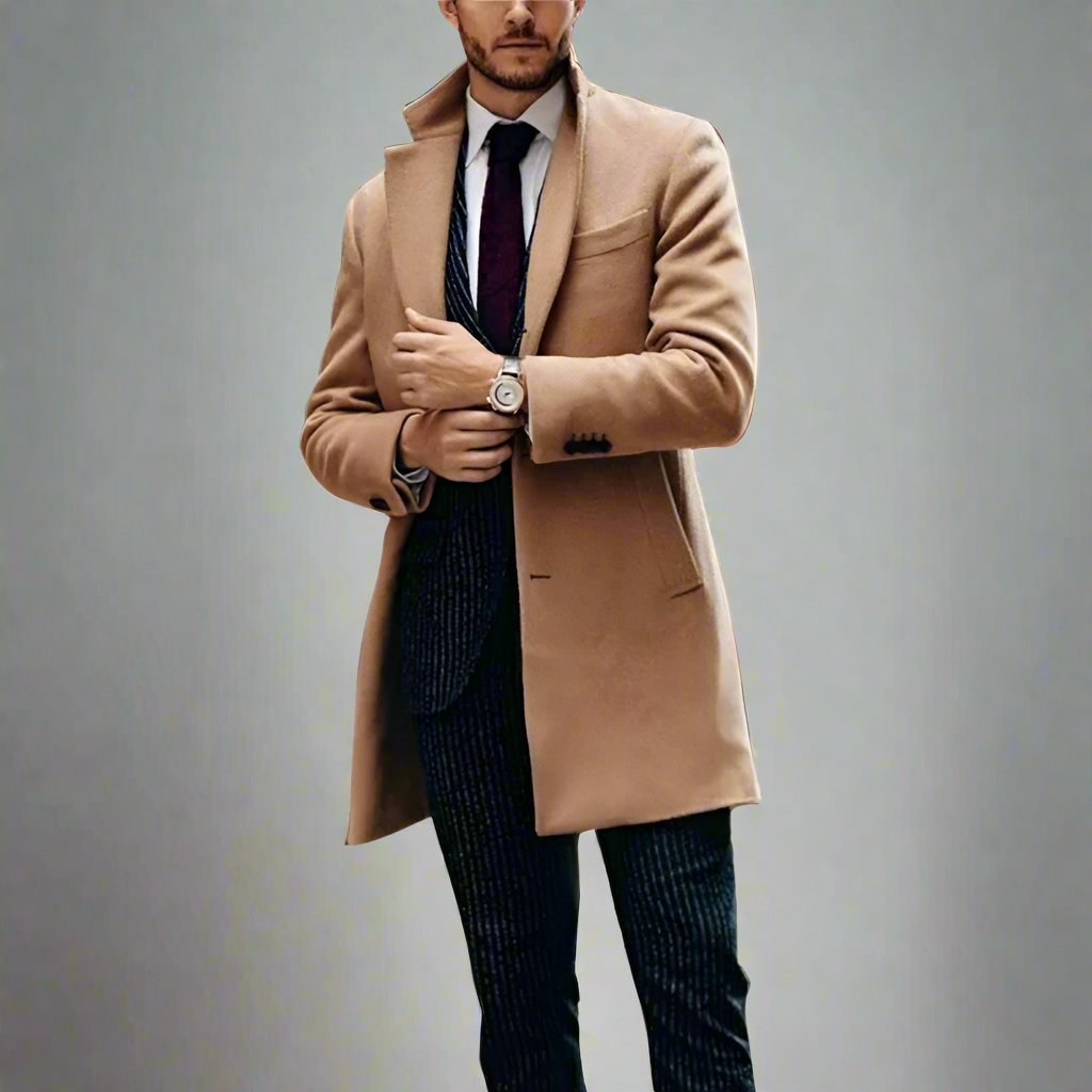 Mens Wool Overcoat - Eterno