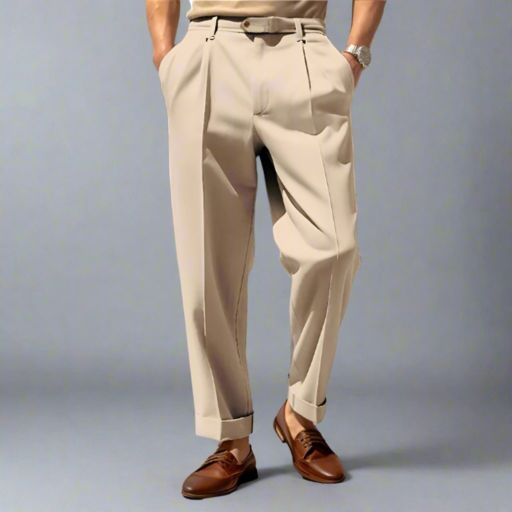 Mens Luxury Pressed Suit Pants - Eterno