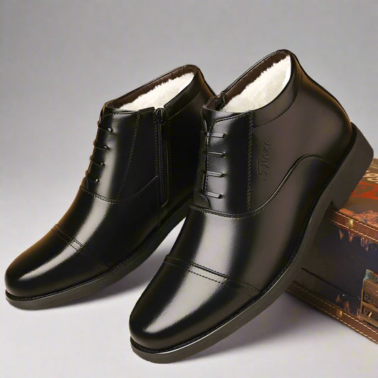 Mens Winter Leather Shoes - Eterno