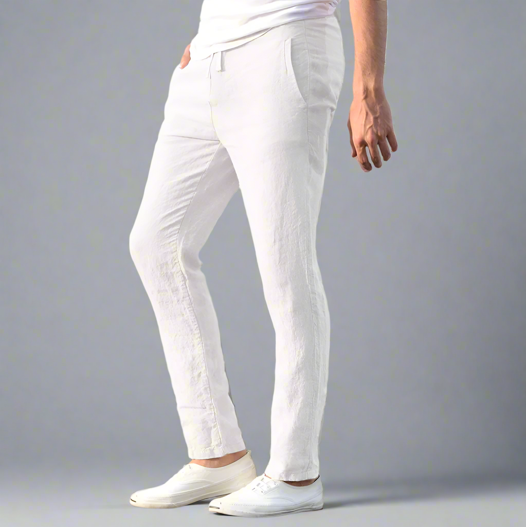 Mens Premium Linen Pants - Eterno