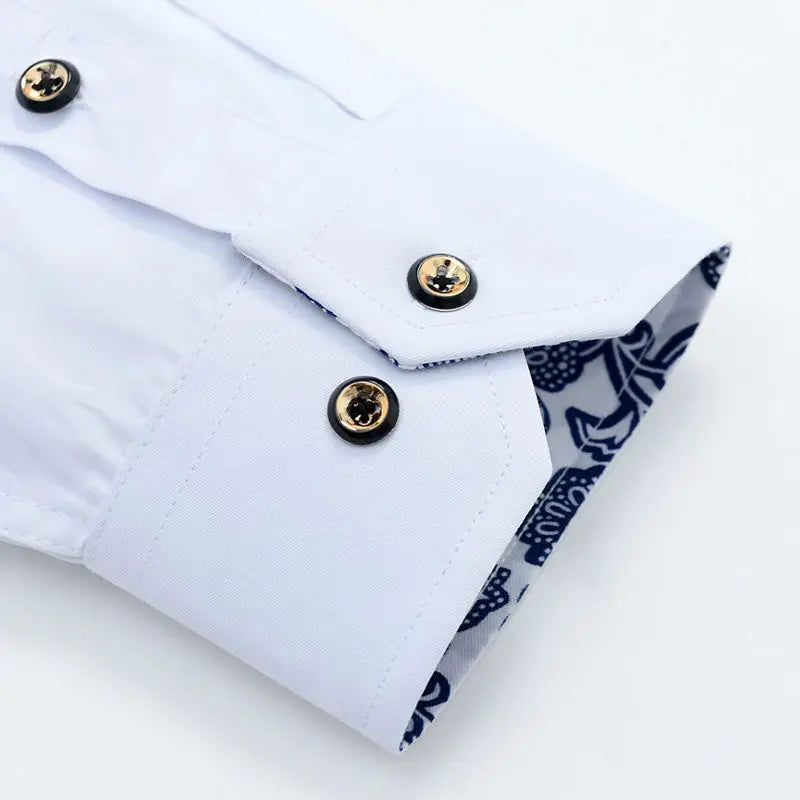 Mens Dress Shirt with Porcelain Collar - Eterno