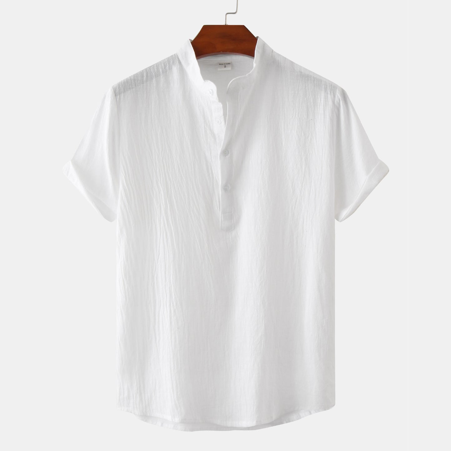 Mens Short Sleeve Linen Shirt - Eterno