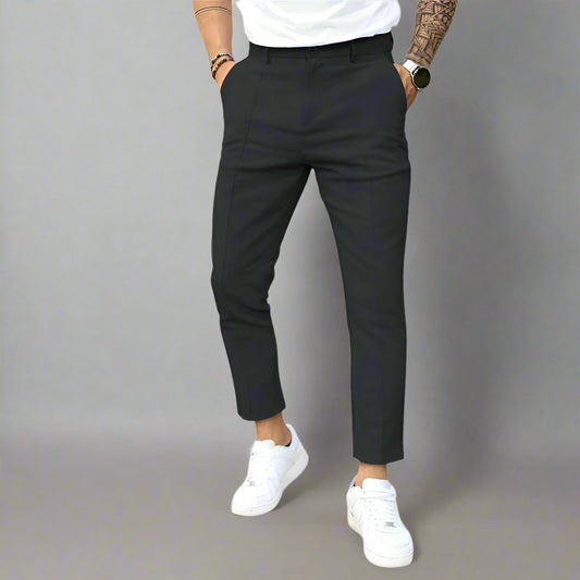 Mens Single Fold Line Suit Pants - Eterno