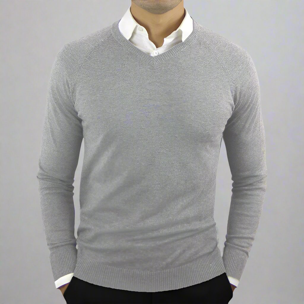 Mens Old Money V-Neck Sweater - Eterno