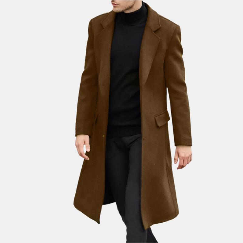 Mens Woolen Trench Coat - Eterno