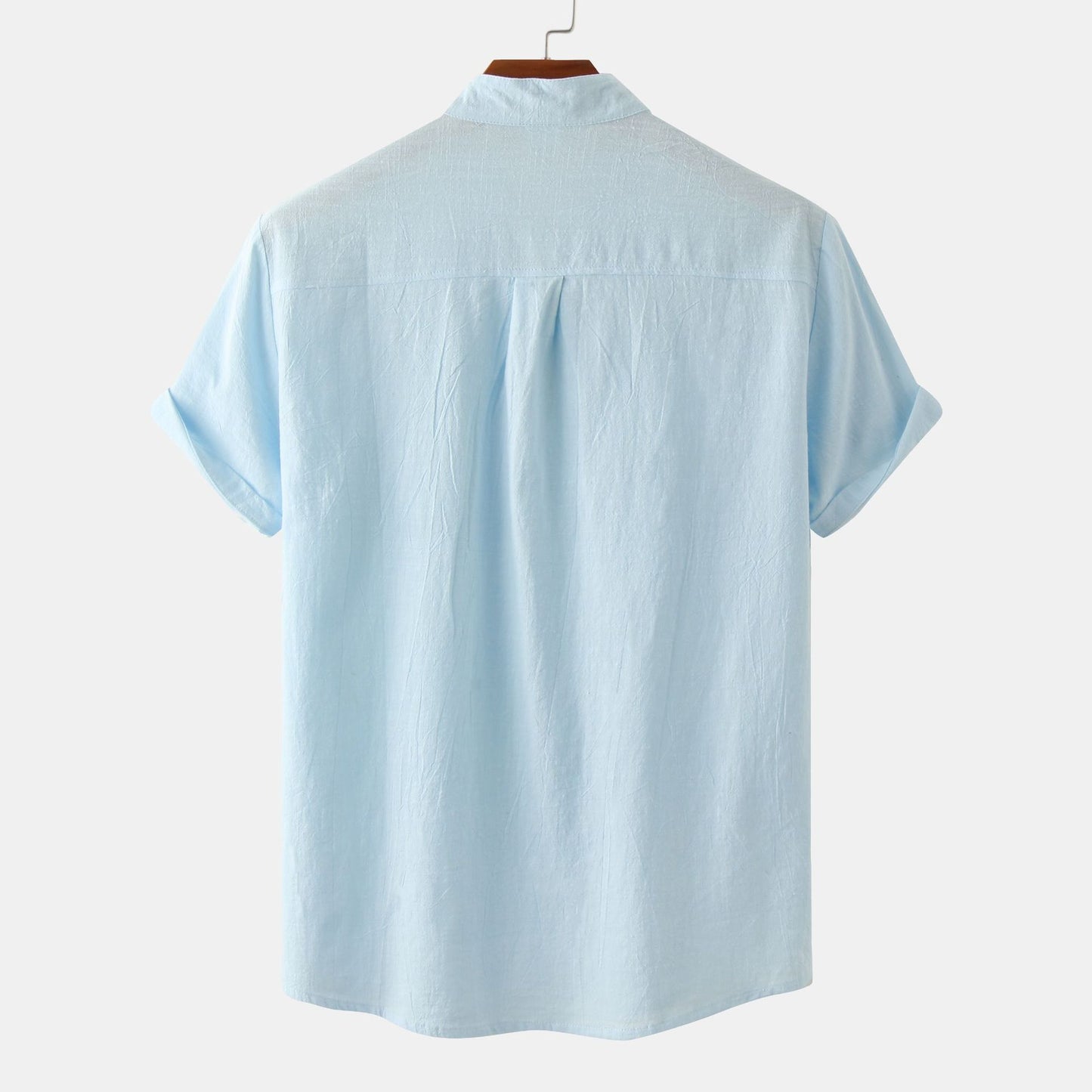 Mens Short Sleeve Linen Shirt - Eterno