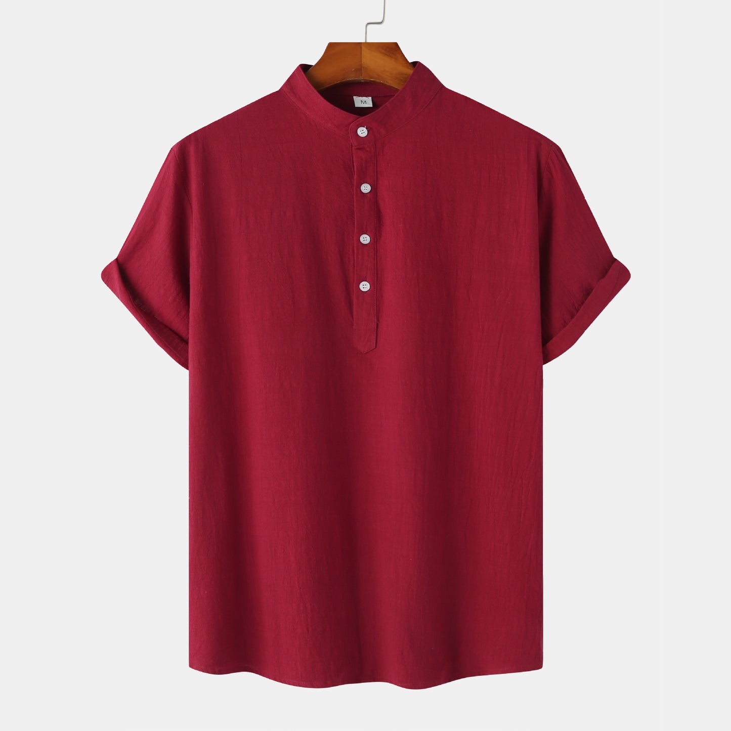 Mens Short Sleeve Linen Shirt - Eterno