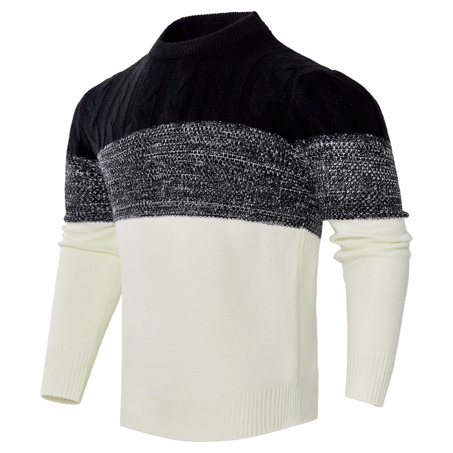 Mens Mixed Knit Sweater - Eterno