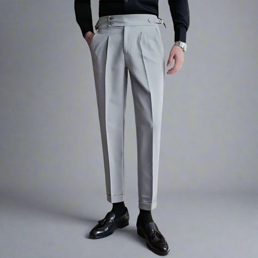 Mens British Style Suit Pants - Eterno