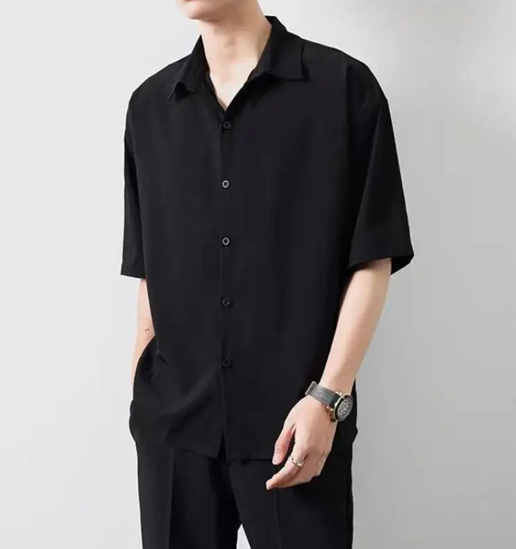 Mens Premium Oversize Shirt - Short and Long Sleeve - Eterno